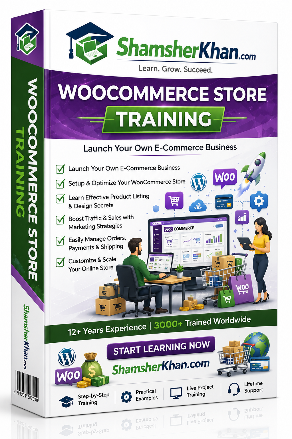 التدريب على متجر Woocommerce - بث مباشر لمدة 7 أيام وجهًا لوجه عبر الإنترنت